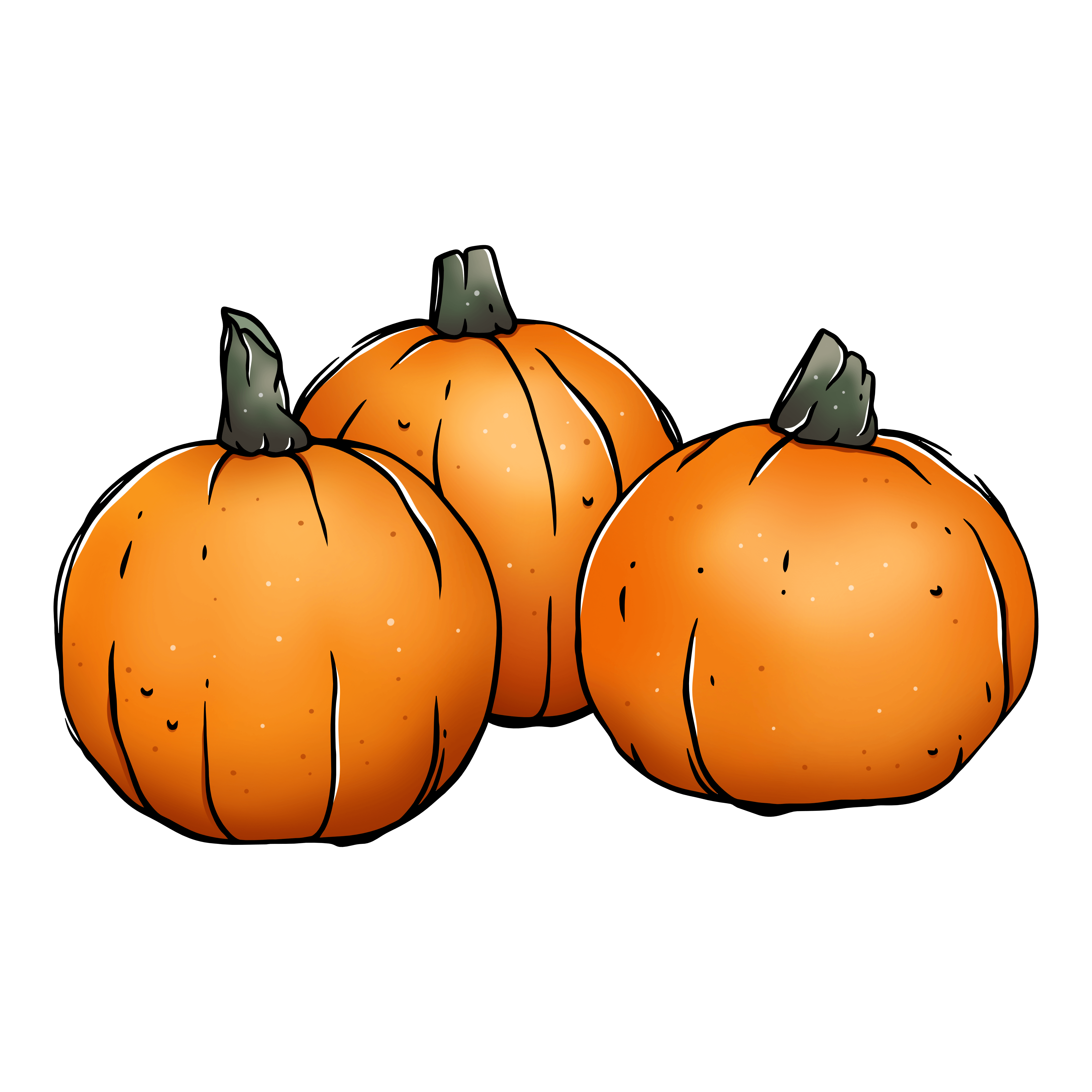 Mini Orange Pumpkins